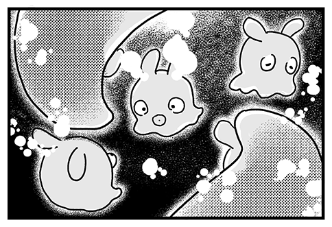 ひゅるひゅるひゅる‥リップるんに大きな手が近づきます