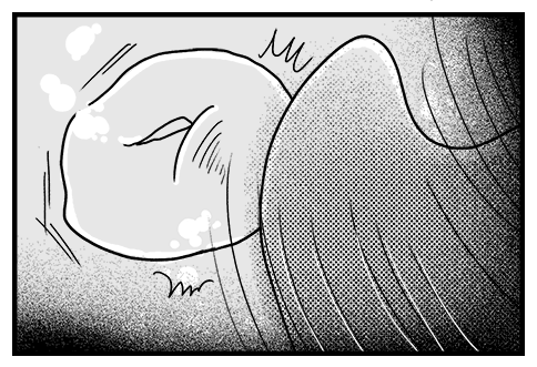 大きな手がリップるんの顔に接触！